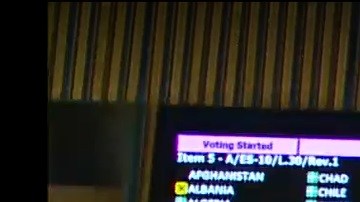 Este viernes la ONU votó a favor de otorgar a Palestina derechos como país miembro.