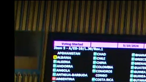 Este viernes la ONU votó a favor de otorgar a Palestina derechos como país miembro.