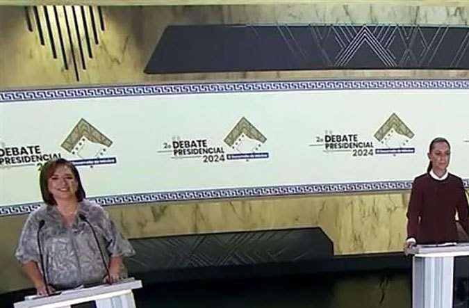 Claudia Sheinbaum, Xóchitl Gálvez y Jorge Álvarez se ven las caras en tercer debate por la presidencia de México
