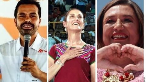 Claudia Sheinbaum, Xóchitl Gálvez y Jorge Álvarez se ven las caras en tercer debate por la presidencia de México