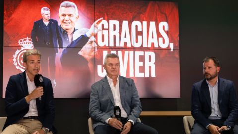 Javier Aguirre en su despedida.