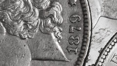 Dólar americano de plata.