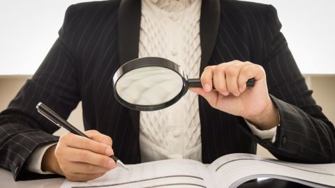 Auditor o personal del servicio de ingresos internos que verifica los estados financieros anuales.