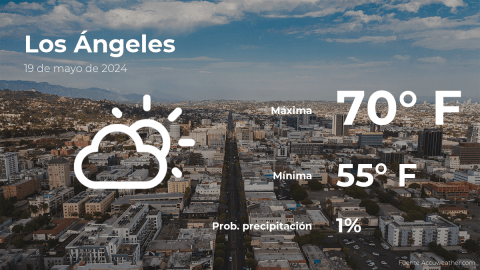 Conoce el clima de hoy en Los Ángeles