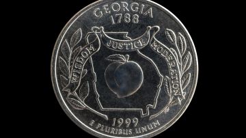 Moneda de 25 centavos de Georgia