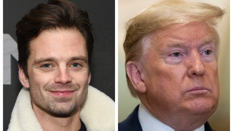 Sebastian Stan y Donald Trump