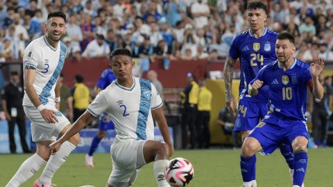 Messi marcó un doblete ante Guatemala.