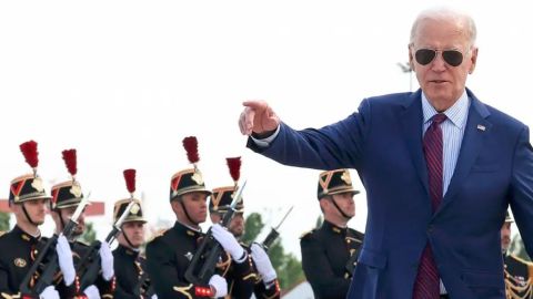 Conmemoración del Desembarco de Normandía: Biden en París