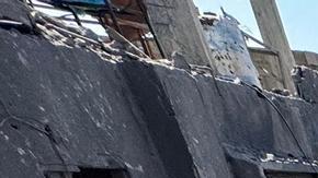 La zona atacada por Israel quedó totalmente devastada.