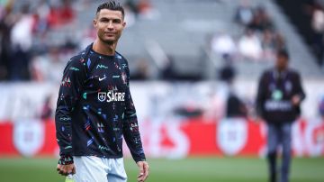 Oeiras (Portugal), 08/06/2024.- Portugal player Cristiano Ronaldo reacts during the international friendly soccer match Portugal vs Croatia, in Oeiras, Portugal, 08 June 2024. (Futbol, Amistoso, Croacia) EFE/EPA/RODRIGO ANTUNES