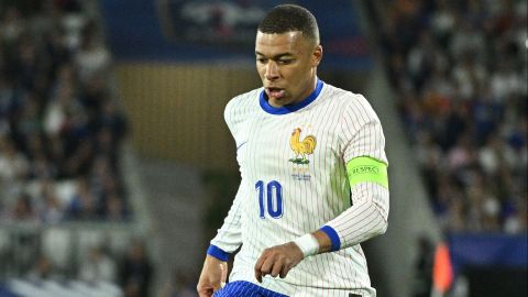 Bordeaux (France), 09/06/2024.- Kylian Mbappe of France in action during the friendly soccer match between France and Canada in Bordeaux, France, 09 June 2024. (Futbol, Amistoso, Francia, Burdeos) EFE/EPA/Caroline Blumberg