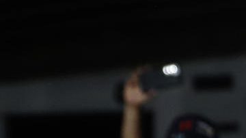 Jorge "Mágico" González durante su homenaje.