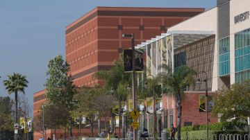 The Cal State University, Los Angeles Student Union building is seen in Los Angeles Thursday, April 25, 2019. Hundreds of students and staff at two Los Angeles universities, including Cal State University, have been placed under quarantine because they may have been exposed to measles and either have not been vaccinated or cannot verify that they are immune, officials said Thursday. (AP Photo/Damian Dovarganes)