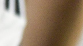 Antonela Roccuzzo, wife of Lionel Messi, embraces their son Mateo prior to an international friendly soccer match between Argentina and Panama in Buenos Aires, Argentina, Thursday, March 23, 2023. (AP Photo/Gustavo Garello)