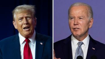 El presidente Biden estará a la derecha en la transmisión del debate y el expresidente Trump a la izquierda.