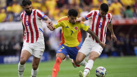 Luis Díaz en su último partido ante Paraguay.