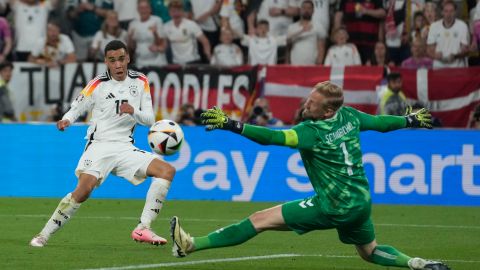 Jamal Musiala anotó su tercer gol de esta Eurocopa 2024 afianzándose como el máximo artillero del torneo.