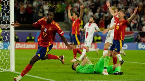 Con un gol y una asistencia Nico Williams fue el más destacado en la Selección de España.