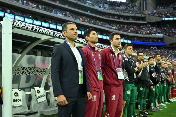 Houston, Texas, Estados Unidos, 25 de junio de 2023. Jaime Lozano, director tecnico, durante el partido de fase de grupos del grupo B de la Copa Oro de la CONCACAF 2023, entre la selección nacional de México y la selección de Honduras, celebrado en el NRG Stadium. Foto: Imago7/ Etzel Espinosa