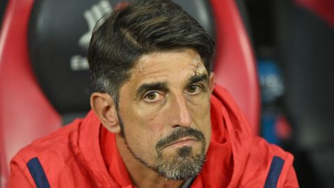 Veljko Paunovic, director técnico, durante el partido de la jornada 8 del torneo Apertura 2023 de la Liga MX entre las Águilas del América y las Chivas del Guadalajara celebrado en el estadio Azteca.