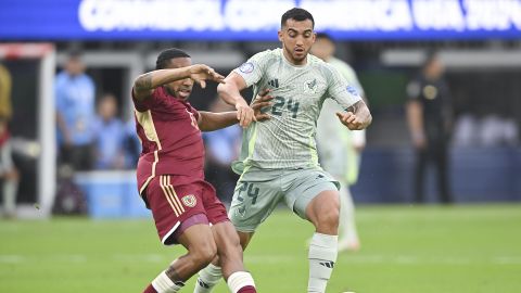 Inglewood, California, Estados Unidos, 26 de junio de 2024. @@@@ durante el partido de fase de grupos del Grupo B de la Copa América 2024, entre la Selección de Venezuela y la Selección Nacional de México, celebrado en el SoFi Stadium. Foto: Imago7/ Etzel Espinosa