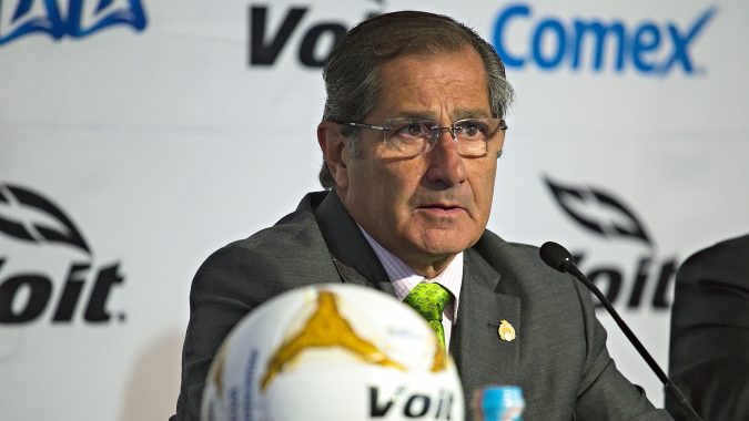 Ciudad de México, 13 de enero de 2016. Edgardo Codesal, durante la presentación del plan de trabajo de la Comisión de Árbitros 2016, celebrada en el Centro de Alto Rendimiento de la Federación Mexicana de Futbol (CAR) Foto: imago7/Ernesto Pérez M.