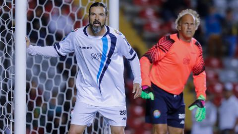 Querétaro, Qro, 11 de Noviebre de 2017.- , durante el Partido por la Paz entre las Estrellas de Europa y las Estrellas de América, celebrado en el estadio La Corregidora. Foto: Imago7/ Victor Pichardo