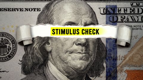 Cheque de estímulo falso
