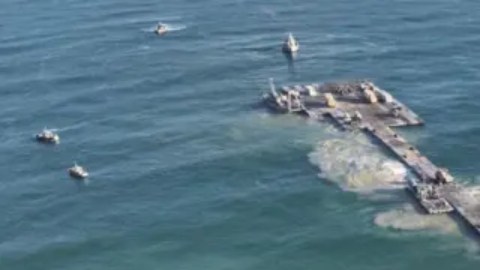 El muelle flotante fue concebido en todo momento como una estructura temporal.