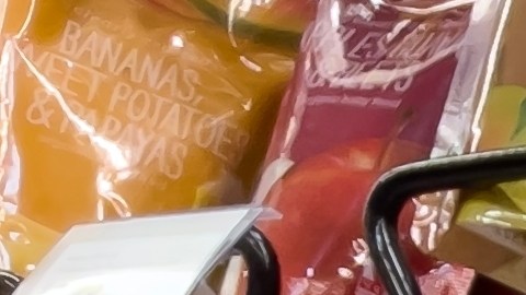 bolsas de puré de manzana contaminado con plomo.