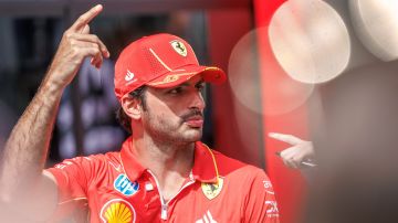 Stavelot (Belgium), 25/07/2024.- Scuderia Ferrari driver Carlos Sainz Jr. of Spain in the paddock at the Circuit de Spa-Francorchamps racetrack, in Stavelot, Belgium, 25 July 2024. The Formula 1 Belgian Grand Prix is held on the Circuit de Spa-Francorchamps racetrack on 28 July 2024. (Fórmula Uno, Bélgica, España) EFE/EPA/OLIVIER MATTHYS