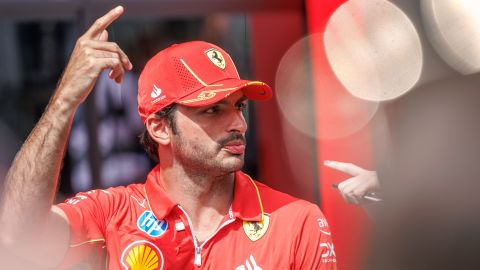 Stavelot (Belgium), 25/07/2024.- Scuderia Ferrari driver Carlos Sainz Jr. of Spain in the paddock at the Circuit de Spa-Francorchamps racetrack, in Stavelot, Belgium, 25 July 2024. The Formula 1 Belgian Grand Prix is held on the Circuit de Spa-Francorchamps racetrack on 28 July 2024. (Fórmula Uno, Bélgica, España) EFE/EPA/OLIVIER MATTHYS