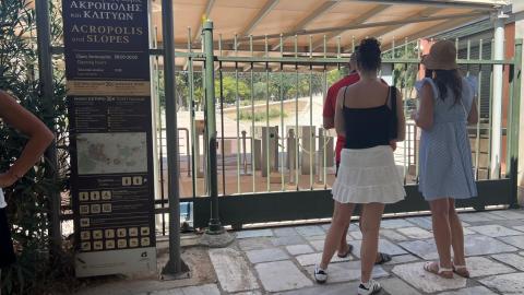 Ola de calor en Grecia obliga a cerrar la Acrópolis