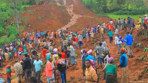 Al menos 146 muertos por deslizamiento de tierra en Etiopía