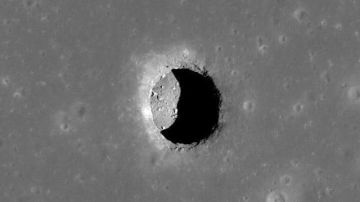 La cueva descubierta en la Luna por los científicos que podría servir para que los humanos construyan una base