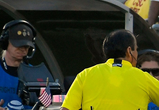 Mexico head coach Juan Carlos Osorio, right, yells at a referee during the second half of a soccer match against the Croatia, Saturday, May 27, 2017, in Los Angeles. Croatia won 2-1. (AP Photo/Mark J. Terrill)