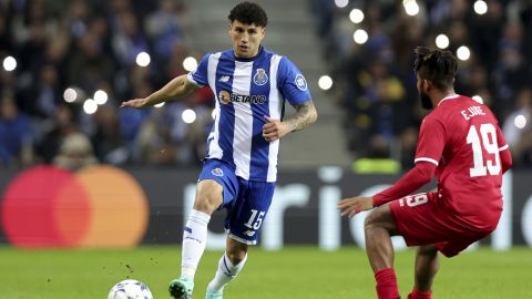 Jorge Sánchez durante un partido de la Champions League con el FC Porto.