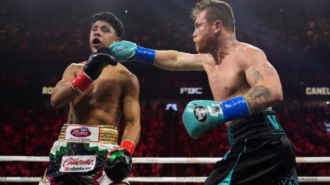 Saúl "Canelo" Álvarez durante su combate ante Jaime Munguía disputado el pasado mes de mayo en Las Vegas.