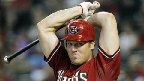 FILE - Arizona Diamondbacks' Sean Burroughs warms up prior to batting during a baseball game against the New York Mets, Sunday, Aug. 14, 2011, in Phoenix. Burroughs, a two-time Little League World Series champion who won an Olympic gold medal and went on to a major league career that was interrupted by substance abuse, has died. He was 43. The Los Angeles County Medical Examiner’s online records said Burroughs died Thursday, May 9, 2024, with the cause of death deferred. (AP Photo/Ross D. Franklin, File)