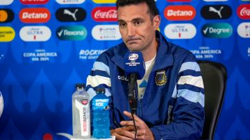 Lionel Scaloni en la rueda de prensa tras la victoria de Argentina ante Ecuador en los cuartos de final de la Copa América 2024.