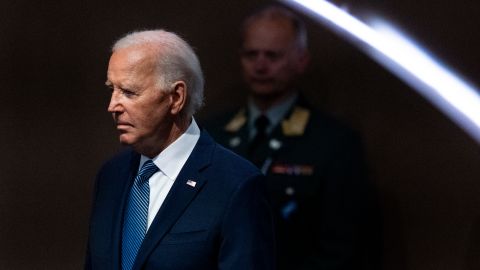 President Joe Biden arrives for the NATO summit in Washington, Wednesday July 10, 2024. (AP Photo/Jacquelyn Martin)
