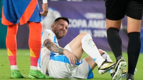 El capitán de la Albiceleste, Lionel Messi, tuvo que abandonar la final de la Copa América 2024 al minuto 66 por una lesión de tobillo.