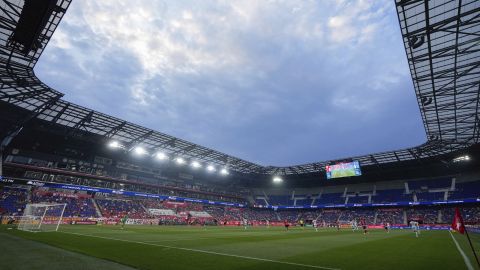 The New York Red Bulls play against CF Montréal at Red Bull Arena during the first half of an MLS soccer match, Wednesday, July 17, 2024, in Harrison, N.J. (AP Photo/Frank Franklin II)