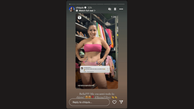 Chiquis Rivera apoya a Carolina Sandoval en su poderoso mensaje contra los que se burlan de su cuerpo