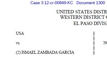 "El Mayo" Zambada está detenido en El Paso, Texas.