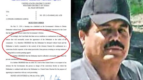 "El Mayo" Zambada está detenido en El Paso, Texas.