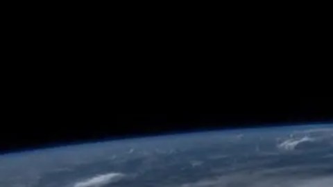 Imagen del huracán Beryl desde el espacio.