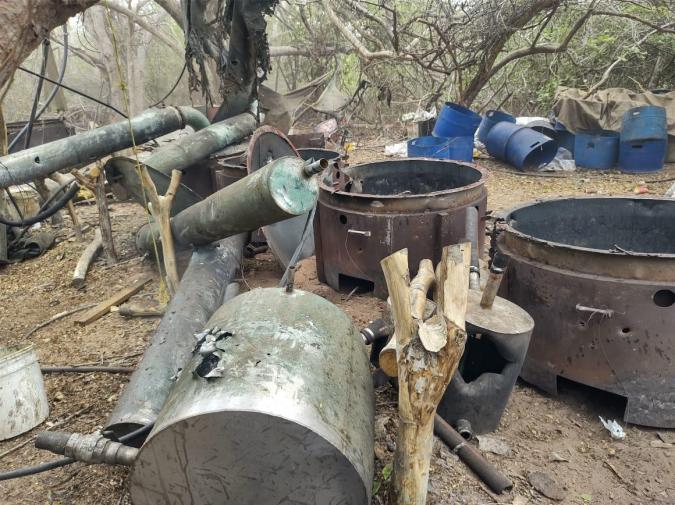 Marina en México desmantela segundo “narcolaboratorio” más grande durante el gobierno de AMLO