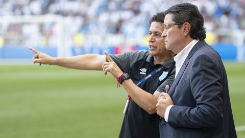 Luis Fernando Tena en la selección de Guatemala.
