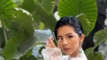 Ángela Aguilar comparte en sus historias de Instagram un video de una cuenta de fans sobre su boda con Christian Nodal